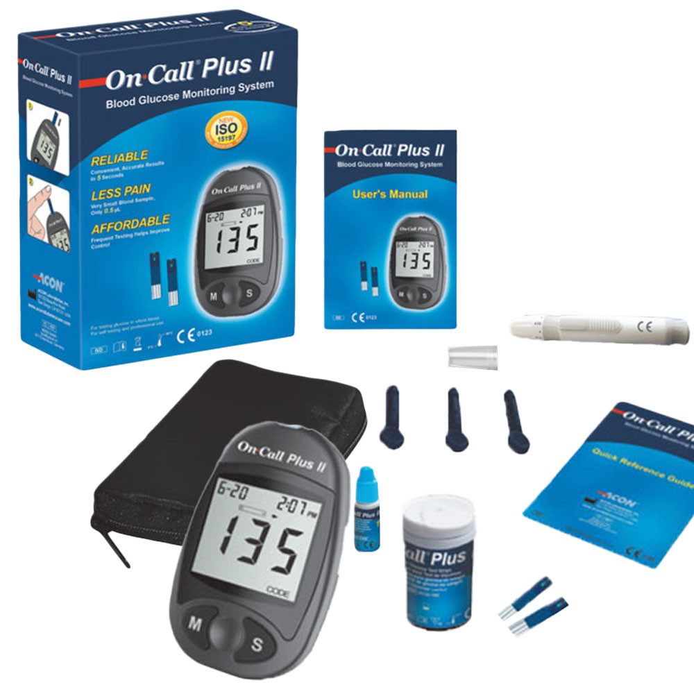 Glucometre on call plus ii starter kit complet - Drexco Médical