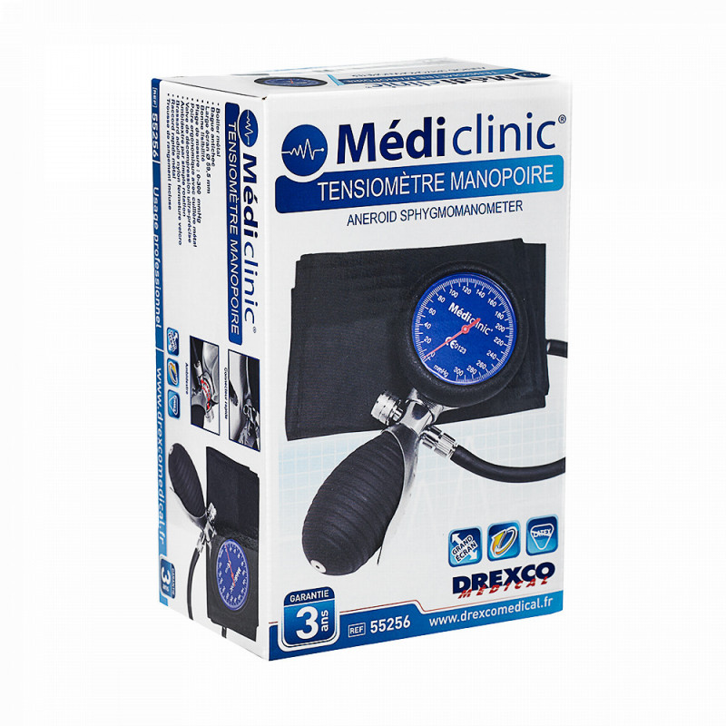 Pack tensiometre manopoire adulte + 1 stéthoscope double pavillon - Drexco  Médical