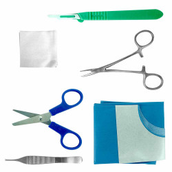 Kit suture n°9 de Raffin prêt à l'emploi pour réalisation de sutures