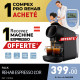 PACK COMPEX PRO REHAB + 1 CAFETIERE L'OR BARISTA & 200 CAPSULES OFFERTES