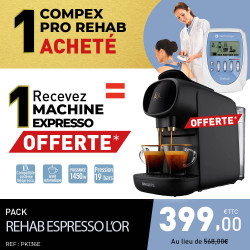 PACK COMPEX PRO REHAB + 1 CAFETIERE L'OR BARISTA