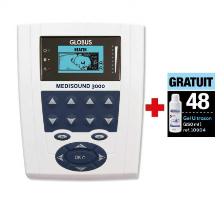 PACK APPAREIL ULTRASON MEDISOUND 3000 + 48 TUBES DE GEL GRATUITS