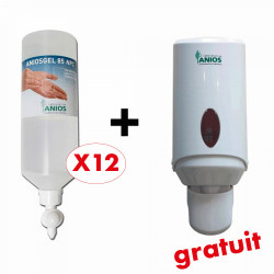 PACK 12 ANIOSGEL 1L AIRLESS + 1 DISTRIBUTEUR GRATUIT