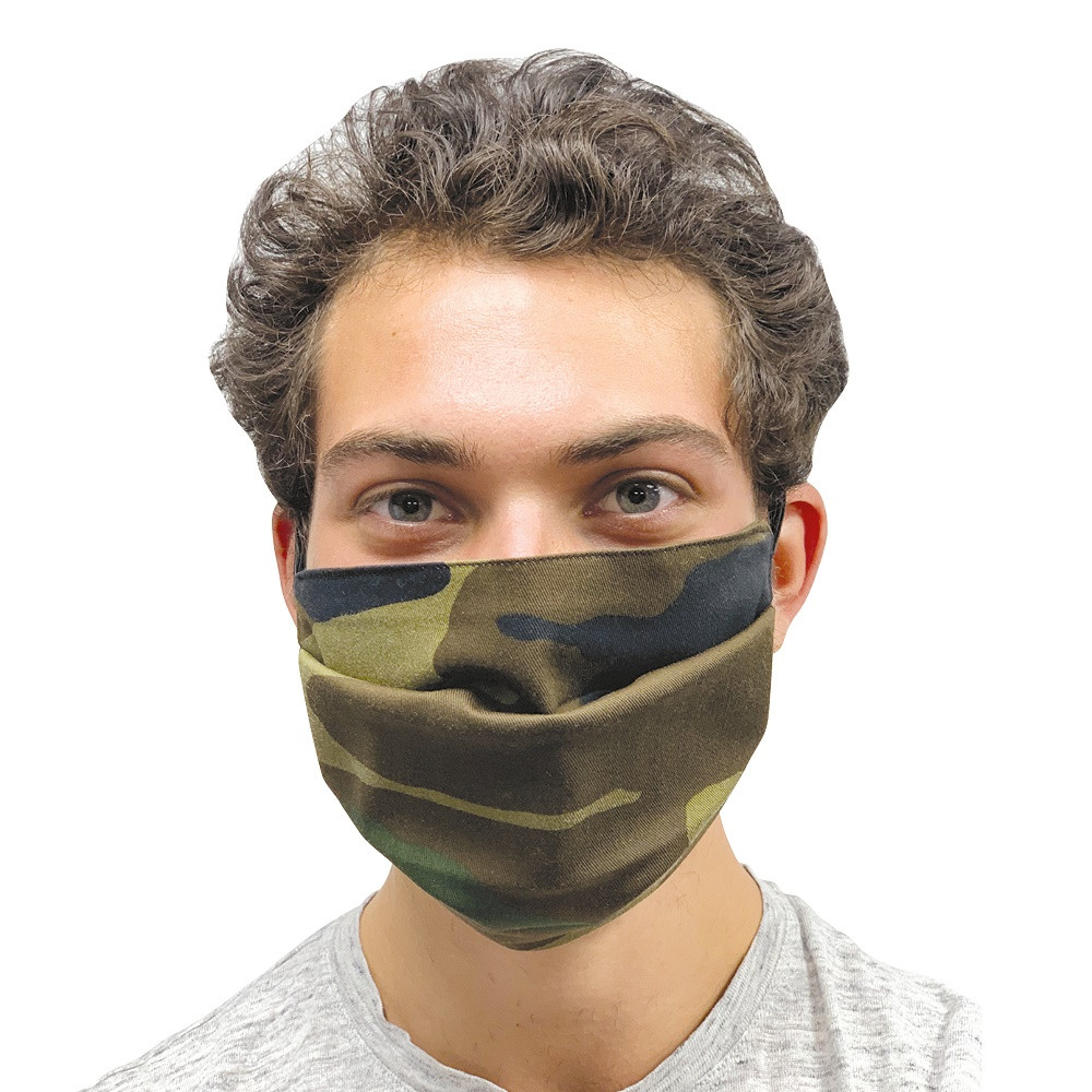 Masque en tissu camouflage alternatif coton - Drexco Médical