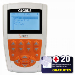 PACK ELECTROSTIMULATEUR GLOBUS ELITE® + 20 ÉLECTRODES OFFERTES